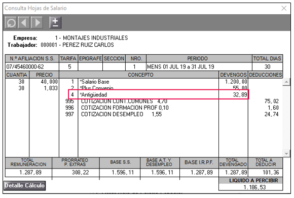 informar antigüedades
