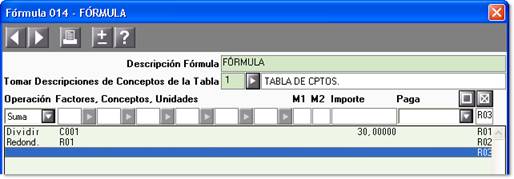 opcion redondea en la formula