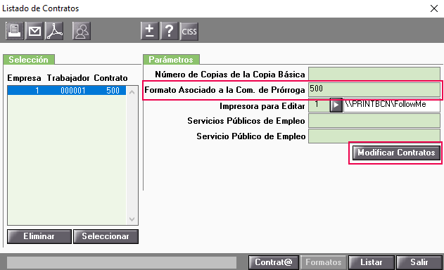 formato prorroga