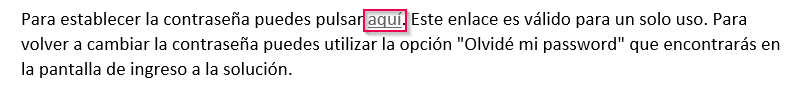 Cambio de contraseña