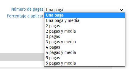 numero pagas