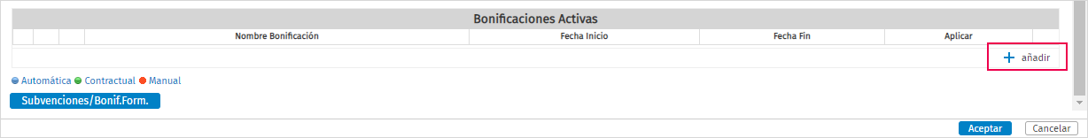 anadir bonificacion