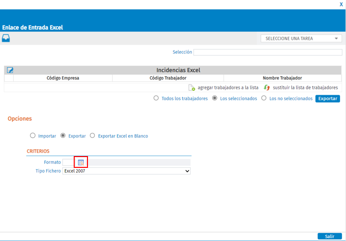 Formato para modificar código del trabajador