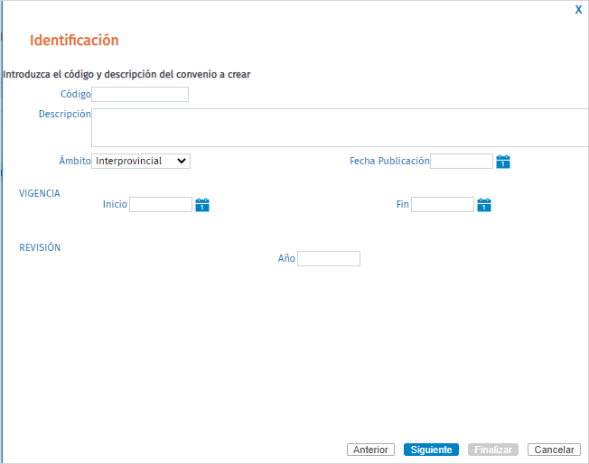 identificacion convenio