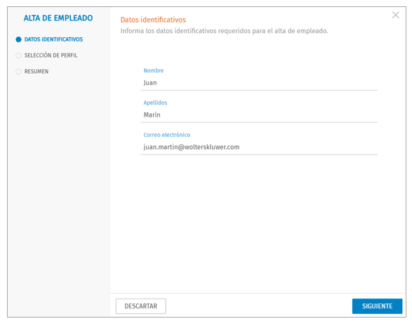 crear empleado