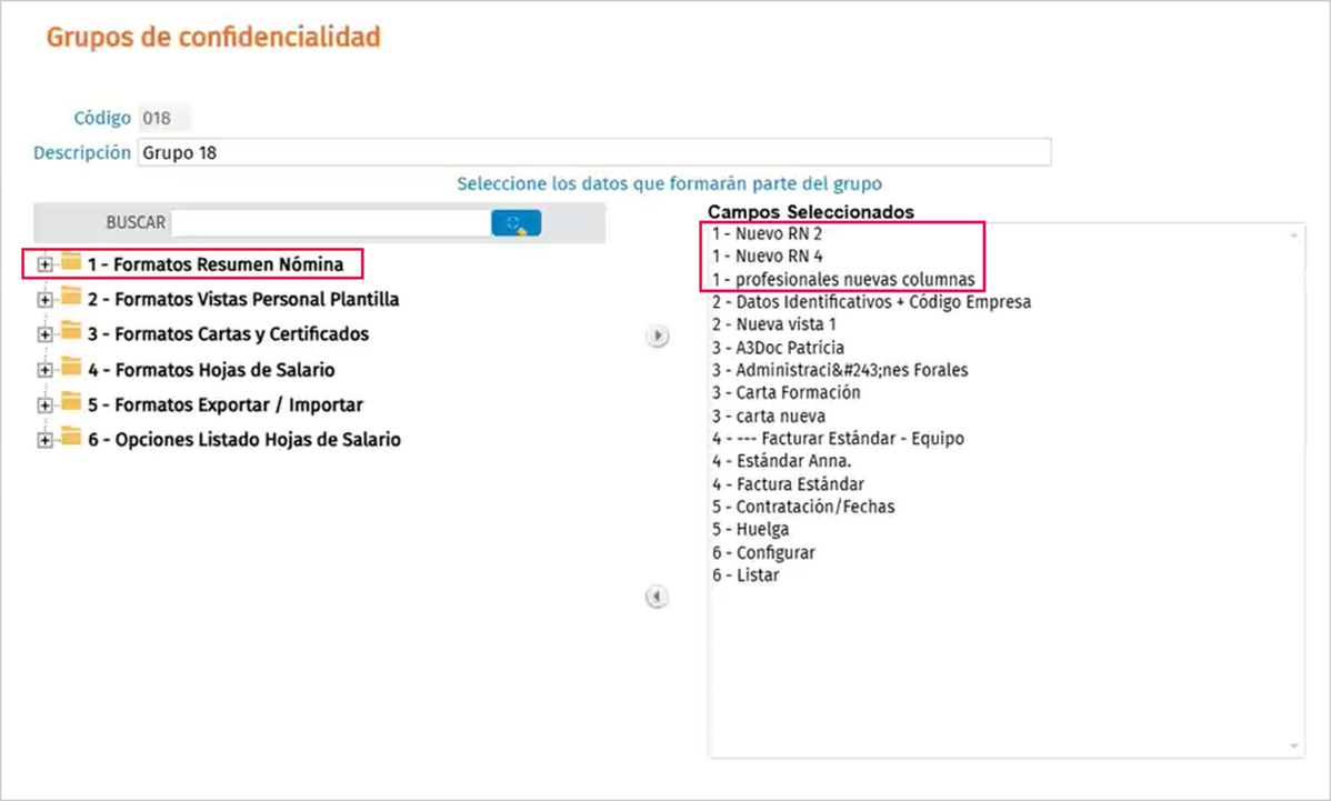 Grupos de confidencialidad