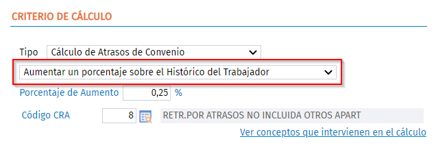 aumentar porcentaje