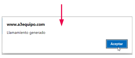 mensaje llamamiento generado