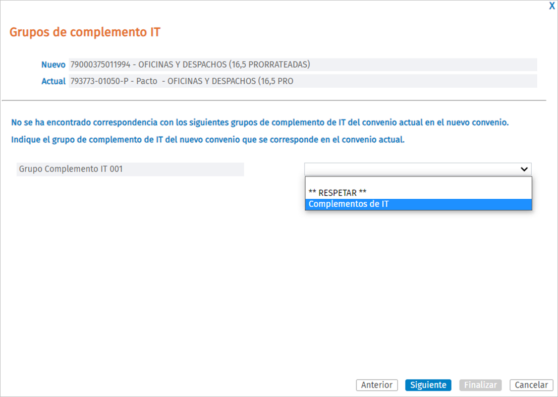 Grupos Complementos IT