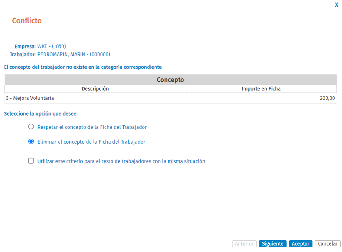 Eliminar el concepto de la Ficha del Trabajador