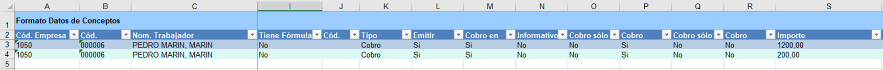 Formato 301 Datos traspasados de a3sesor Nom