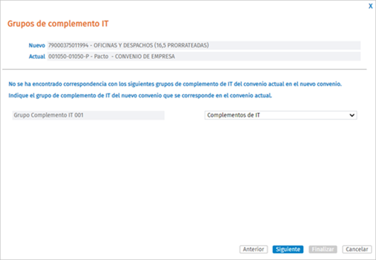 Grupos complemento IT