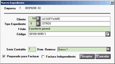 Nuevo expediente