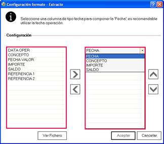 Configuración de formato