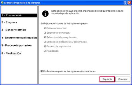 Asistente de importación