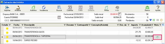 Ejemplo de Nota