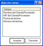 Selección de campo