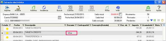 Importar visa