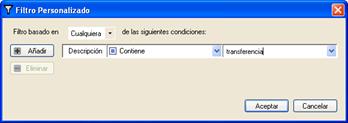 Filtro personalizado