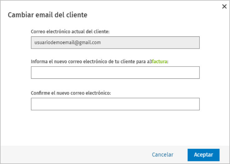 nuevo mail cliente