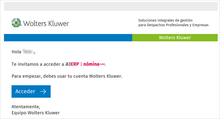 email alta usuario