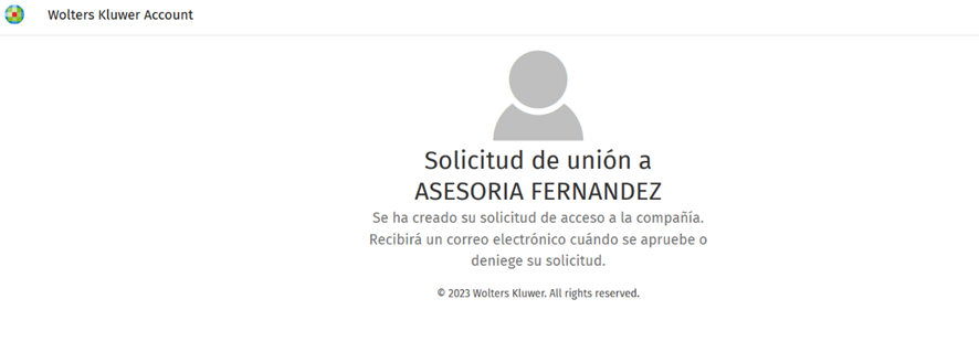 Solicitud de unión