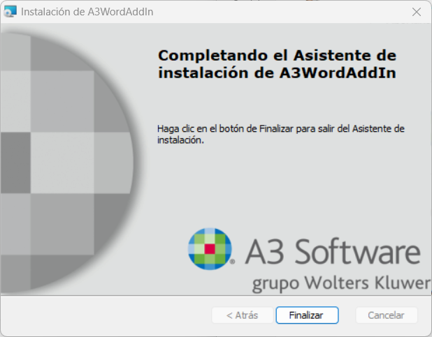 Complemento a3WordAddIn