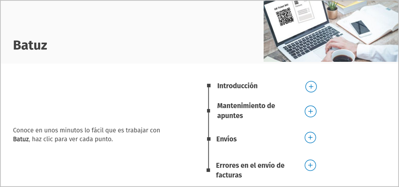 Acceso a la guía dinámica sobre BATUZ en a3asesor