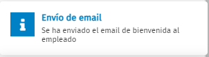 envio de email de bienvenida