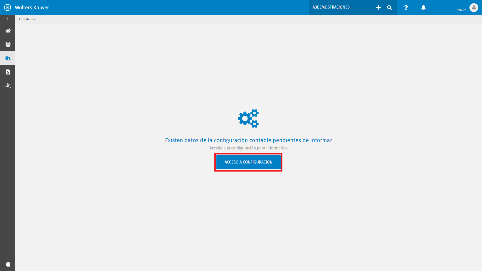 CONTABILIDAD Configuracion Contable Acceso