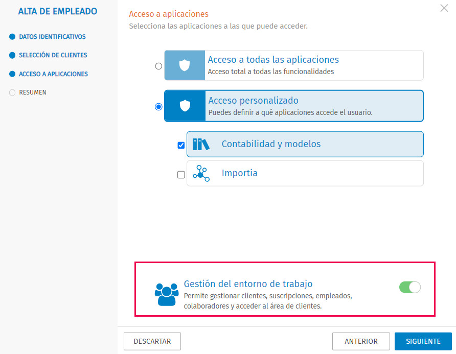 acceso aplicaciones