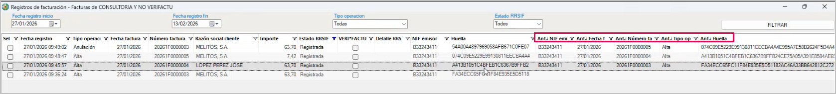 Datos registro anterior no verifactu