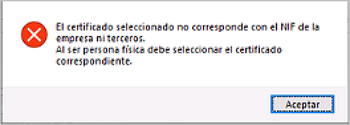 aviso en certificados