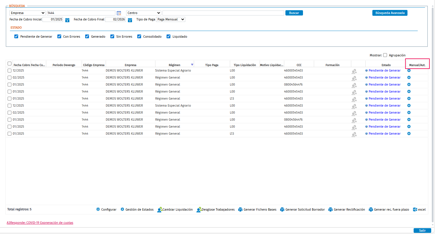 columnas manual automático en gestión estados