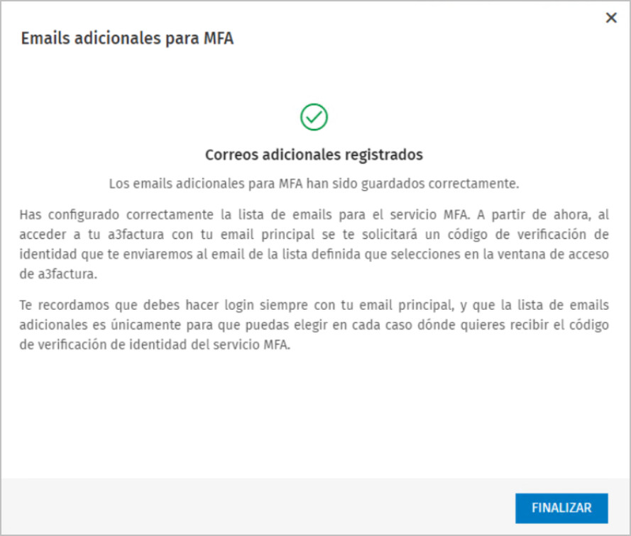 mails adicionales desde a3asesor