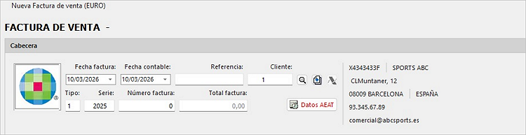 Acceso al botón Datos AEAT