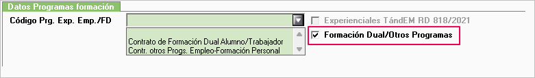 Formación dual indicador