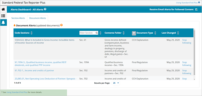 legislative alerts screen