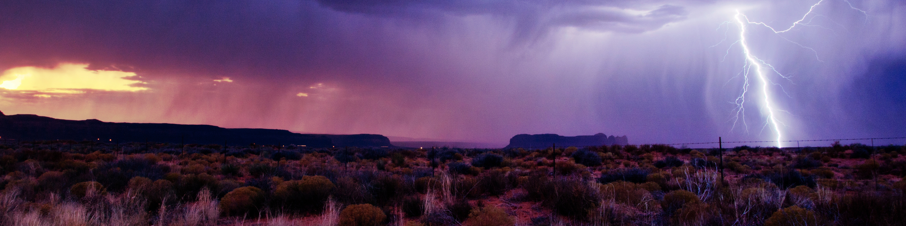 Storm in desert