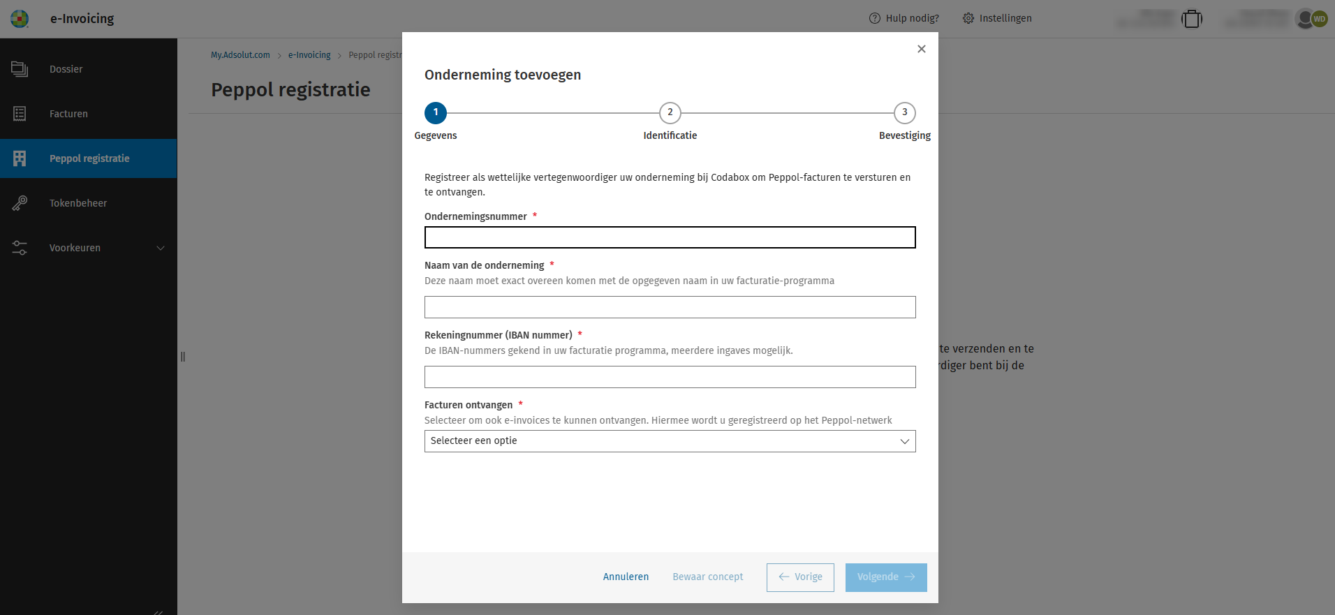 Waar op letten bij ingeven van de naam van mijn onderneming op het e-invoicingportaal_2