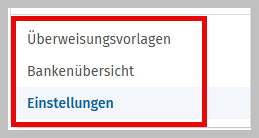 OnBa - Neues Menü