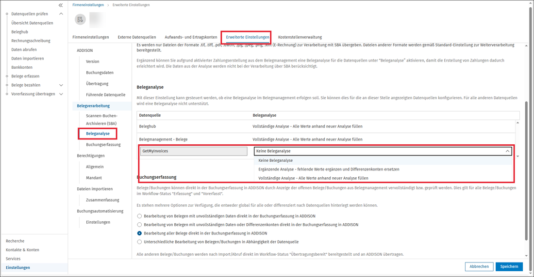 BeMa - Beleganalyse GMI