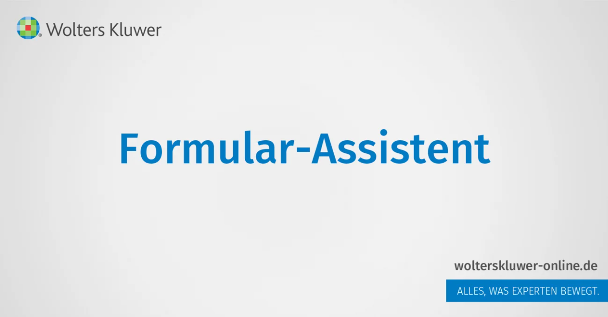 Formular-Assistent
