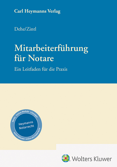 Dehe / Zintl, Mitarbeiterführung für Notare