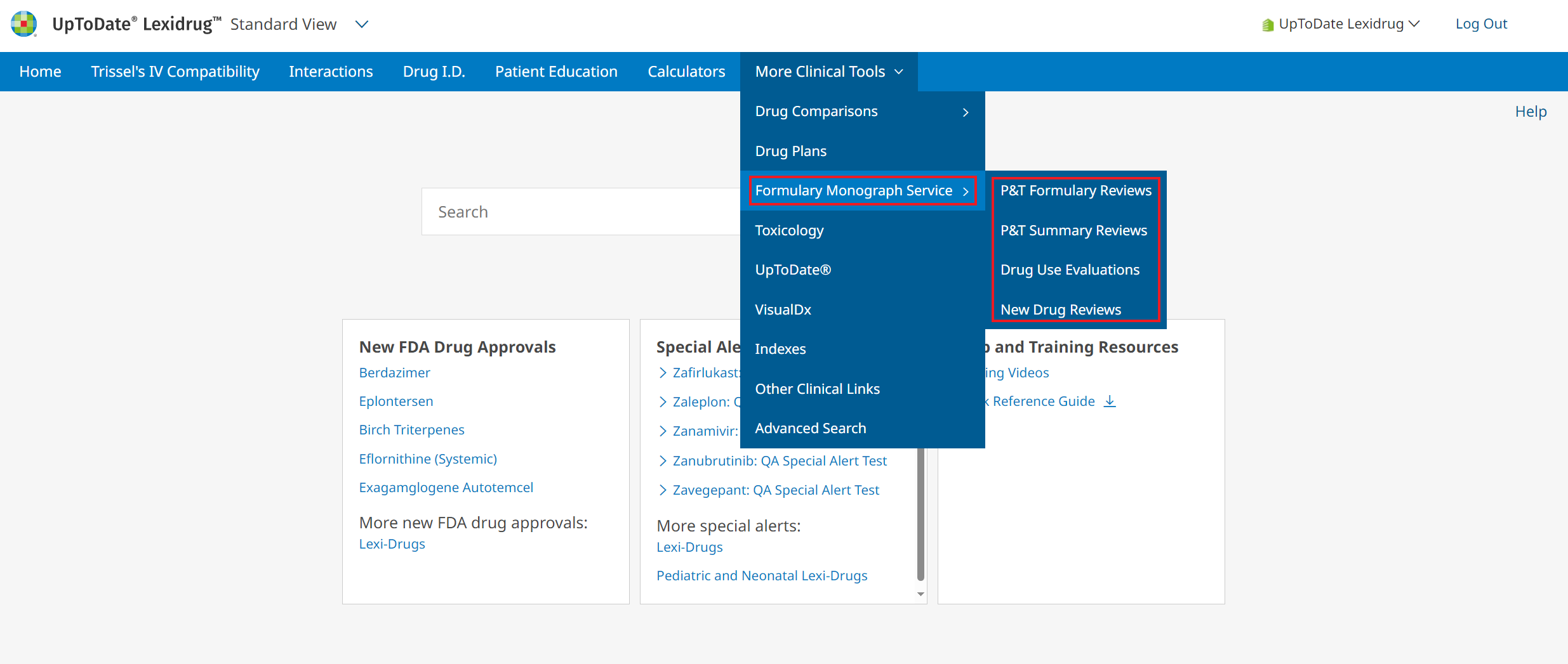 Formulary Monograph Service