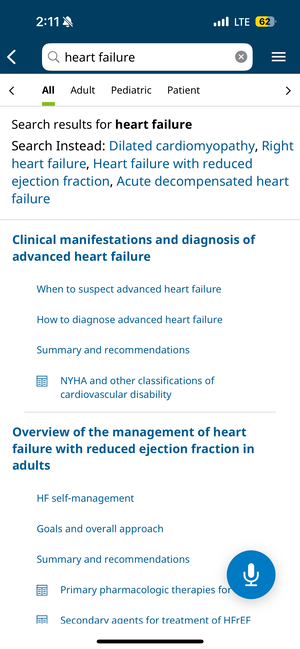 mobile heart failure search results