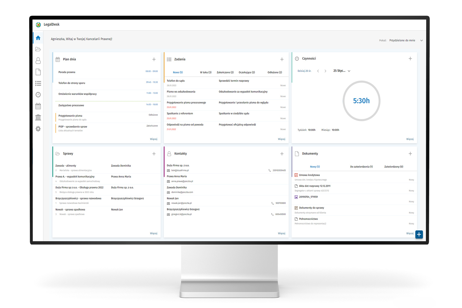 LegalDesk - Sprawy kancelarii pod kontrolą