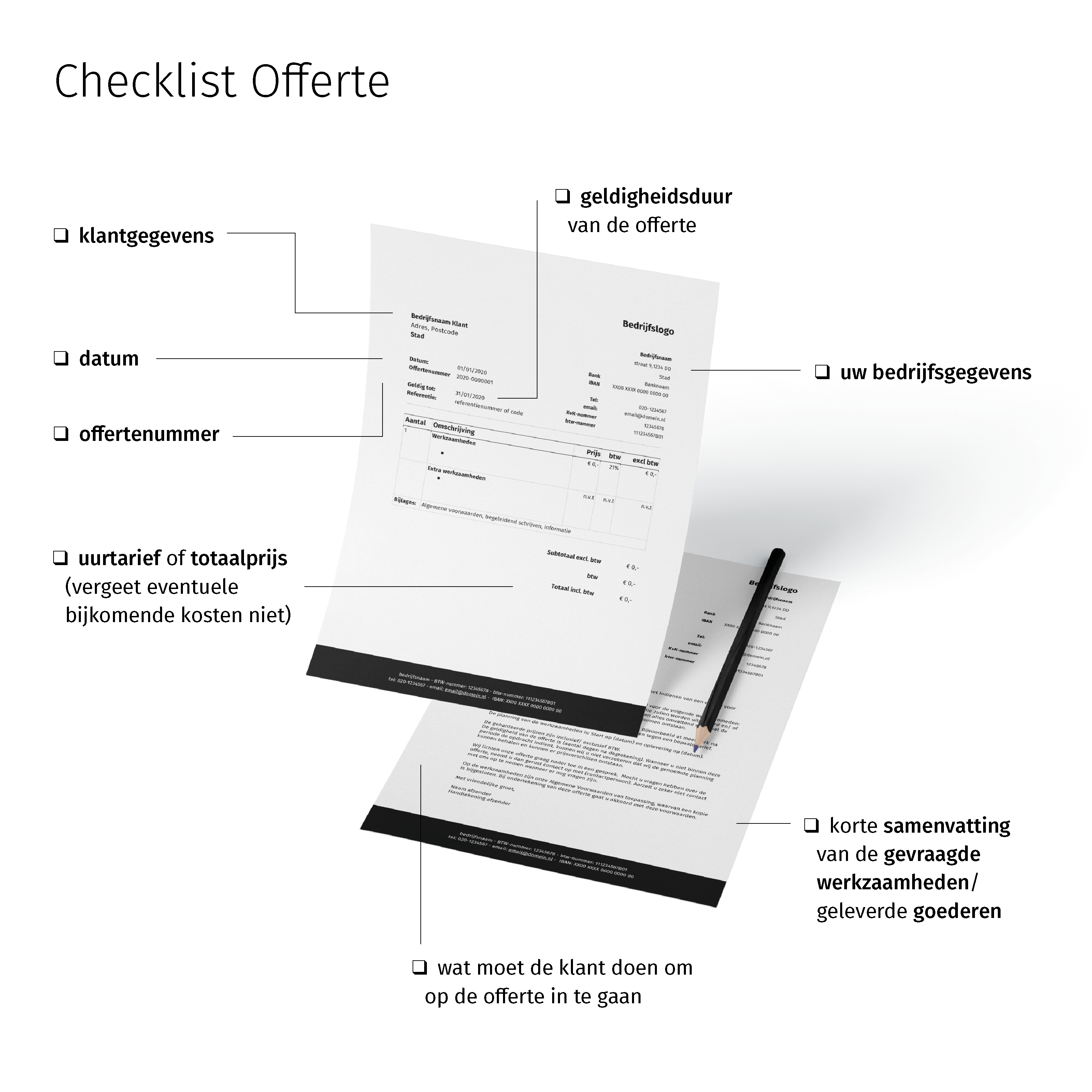 Checklist offerte 