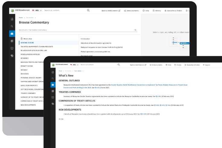 CCH iKnowConnect - Malaysia Tax Treaties Commentary- MY - 1