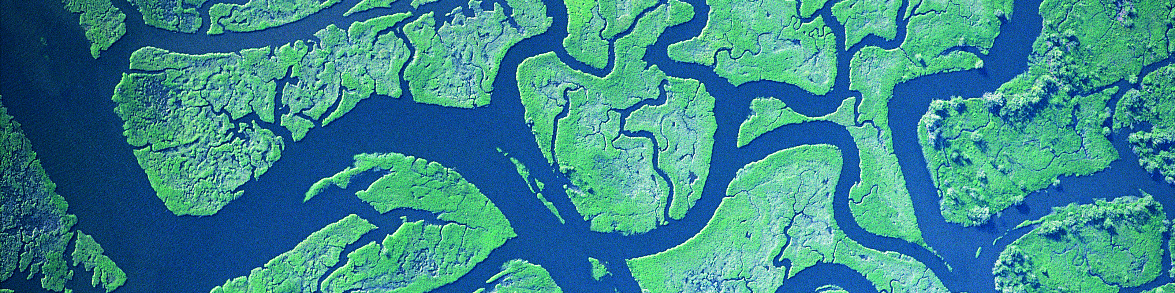 River delta patterns, Columbia River, Western Washington and Western Oregon, USA
